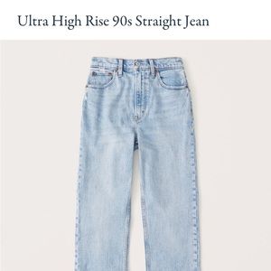 Abercrombie Ultra High Rise Straight Jeans
